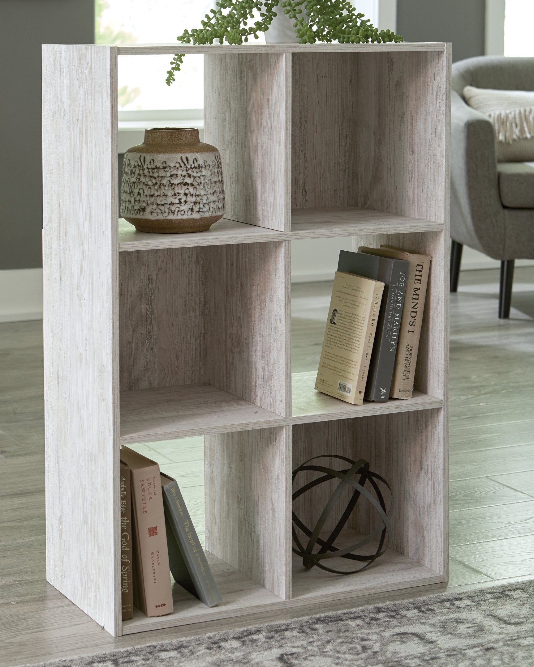 Tampa Furniture Outlet - Ashley Furniture - Paxberry Six Cube Organizer - Six Cube Organizer / Whitewash - EA1811-3X2