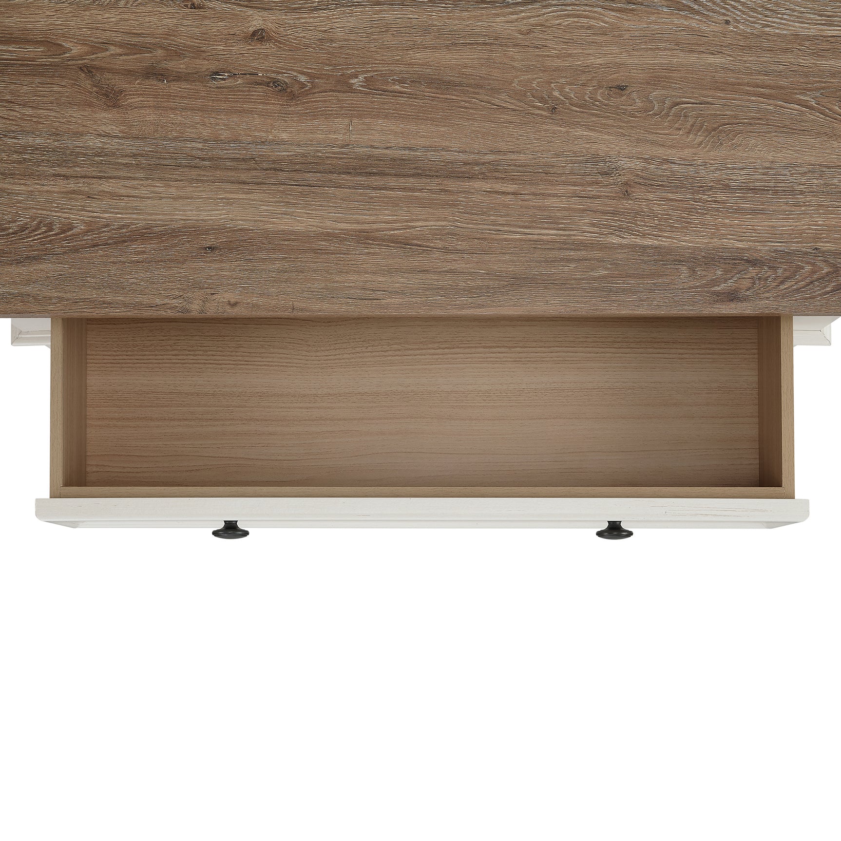 Eastwood Youth 5-Drawer Chest in Brown and Off-White