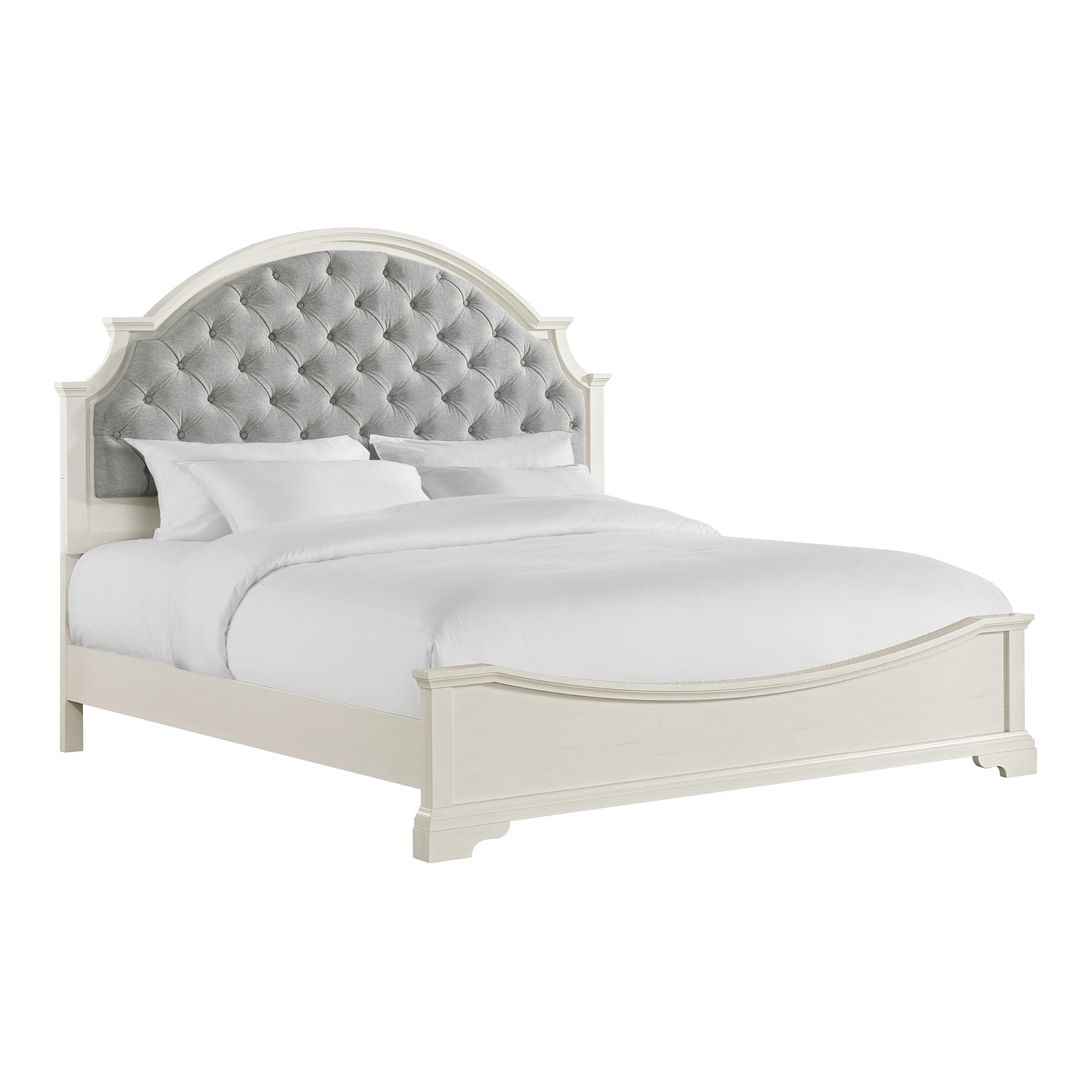 Eastwood Youth King UPH Bed in Off-White - Tampa Furniture Outlet