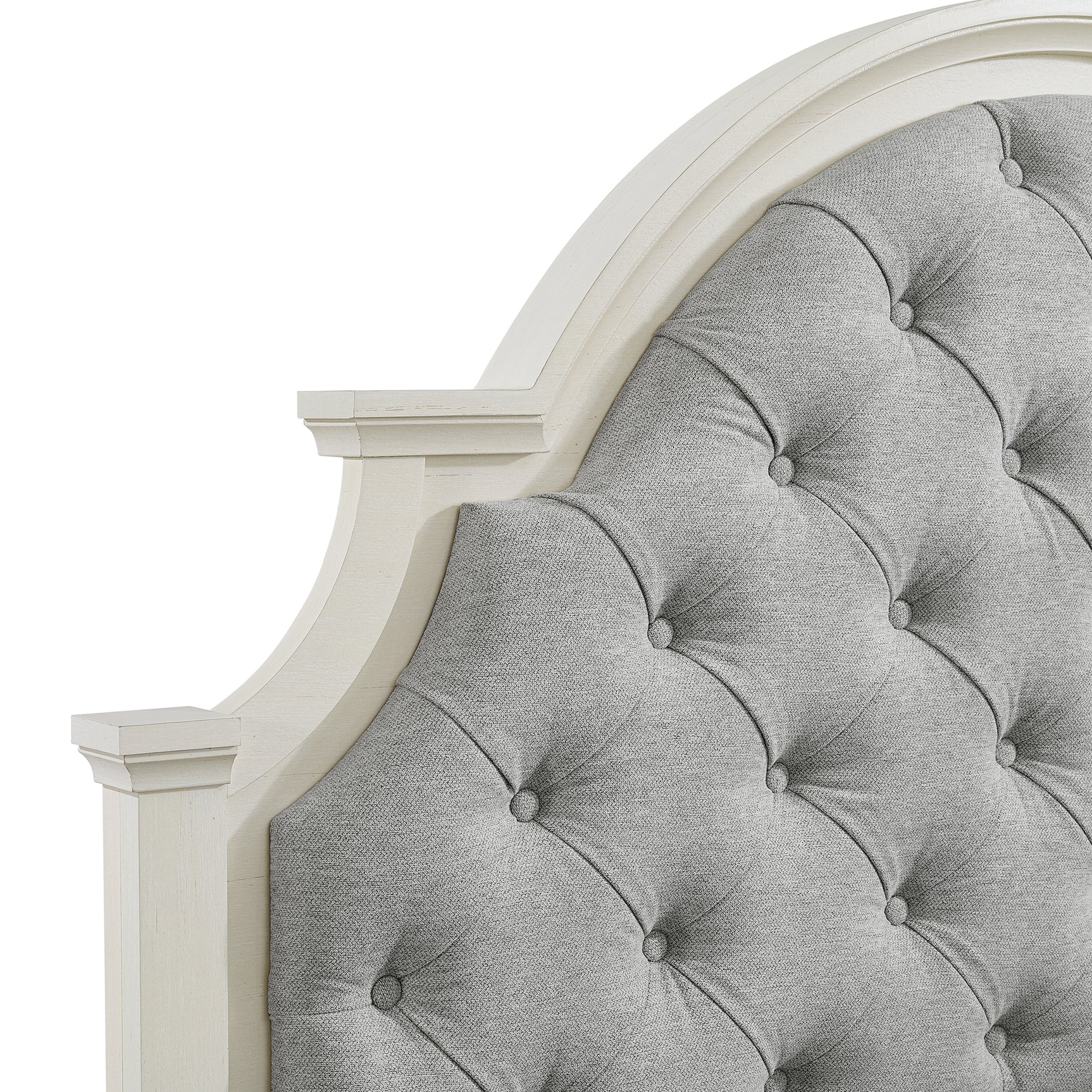 Eastwood Youth Twin UPH Bed in Off-White - Tampa Furniture Outlet