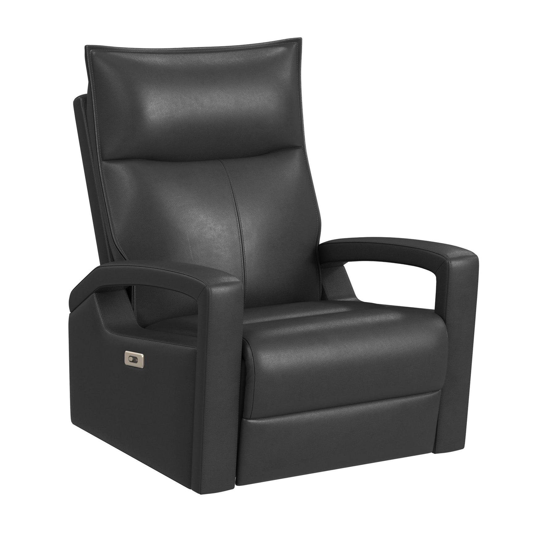 Eco P1 Recliner with Glider and Swivel in Del Mar Grey - Tampa Furniture Outlet