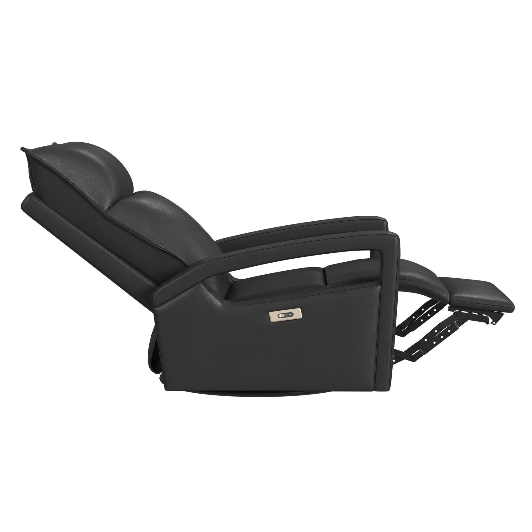 Eco P1 Recliner with Glider and Swivel in Del Mar Grey - Tampa Furniture Outlet