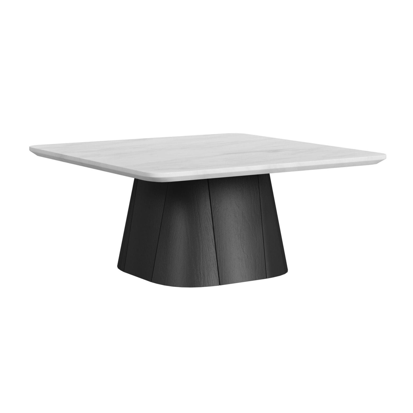 Edison Coffee Table in White and Black - Tampa Furniture Outlet
