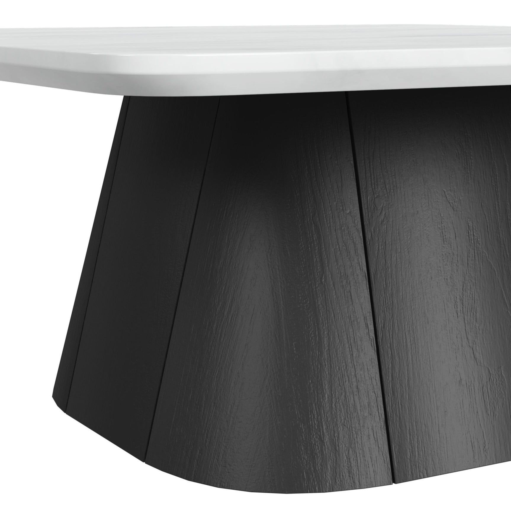 Edison Coffee Table in White and Black - Tampa Furniture Outlet