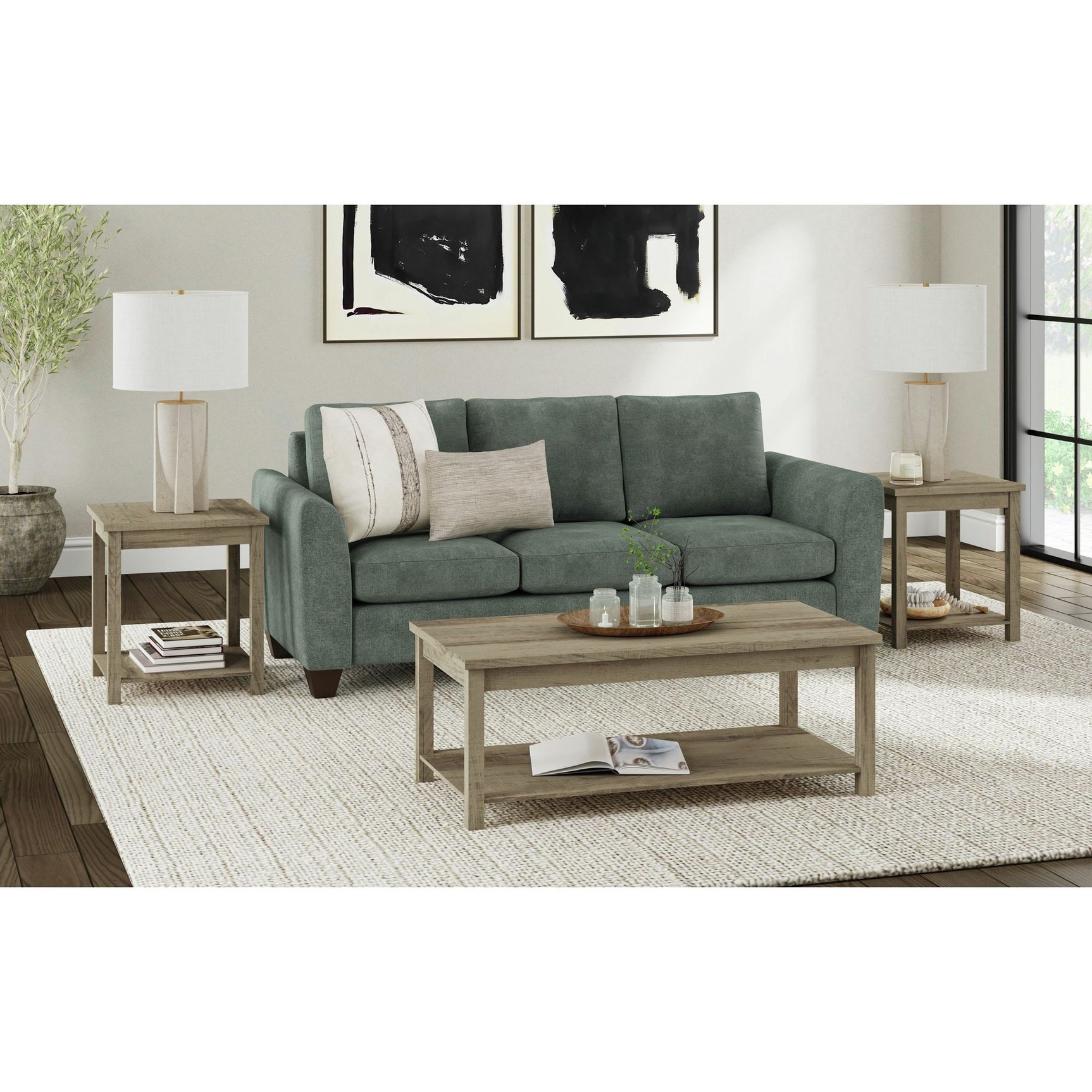 Eleanor Three Pack Occasional Set in Brown – SKU T-6460-5-OT | Elements