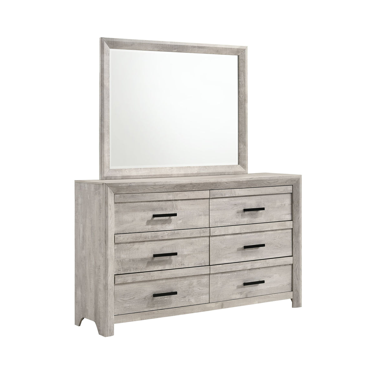 Eleanor Dresser & Mirror Set in White