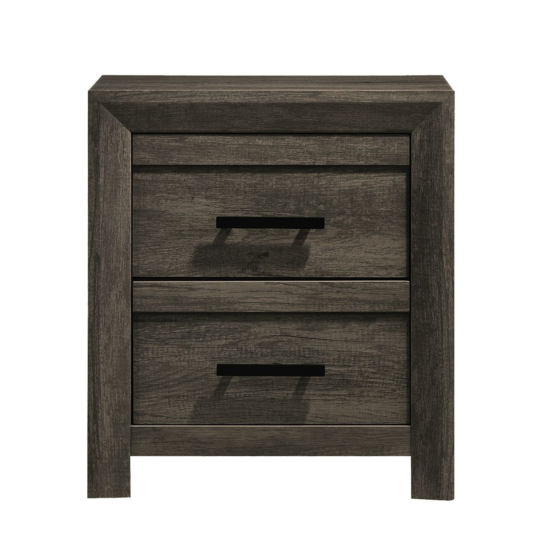 Eleanor 2-Drawer Nightstand in Mocha Grey