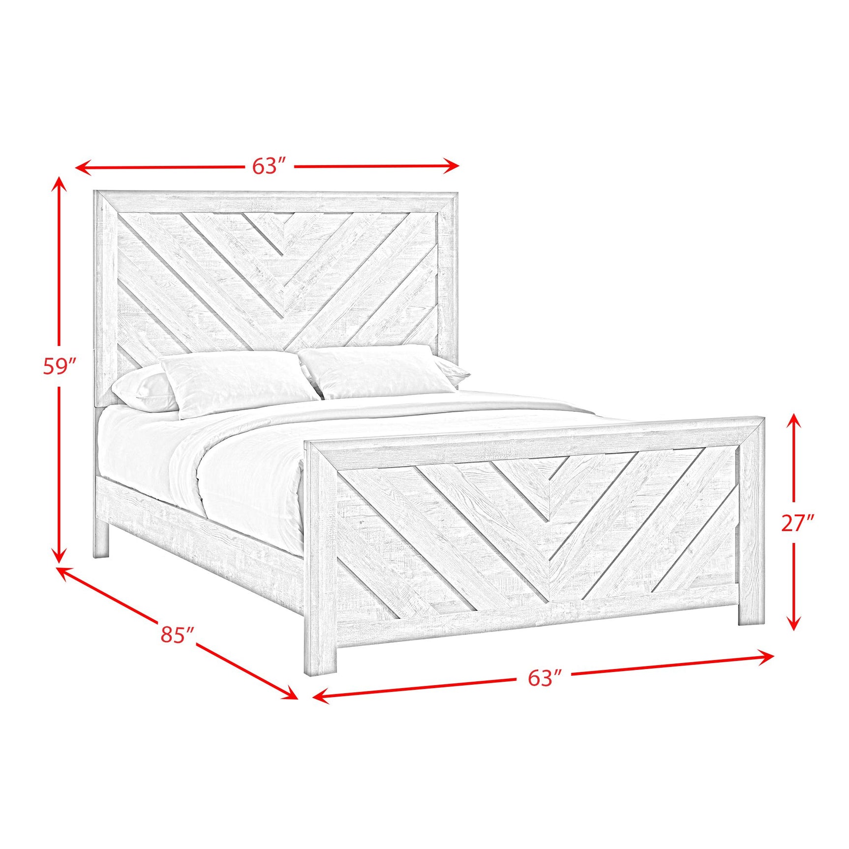 Eleanor Queen Bed in Mocha Grey - Tampa Furniture Outlet