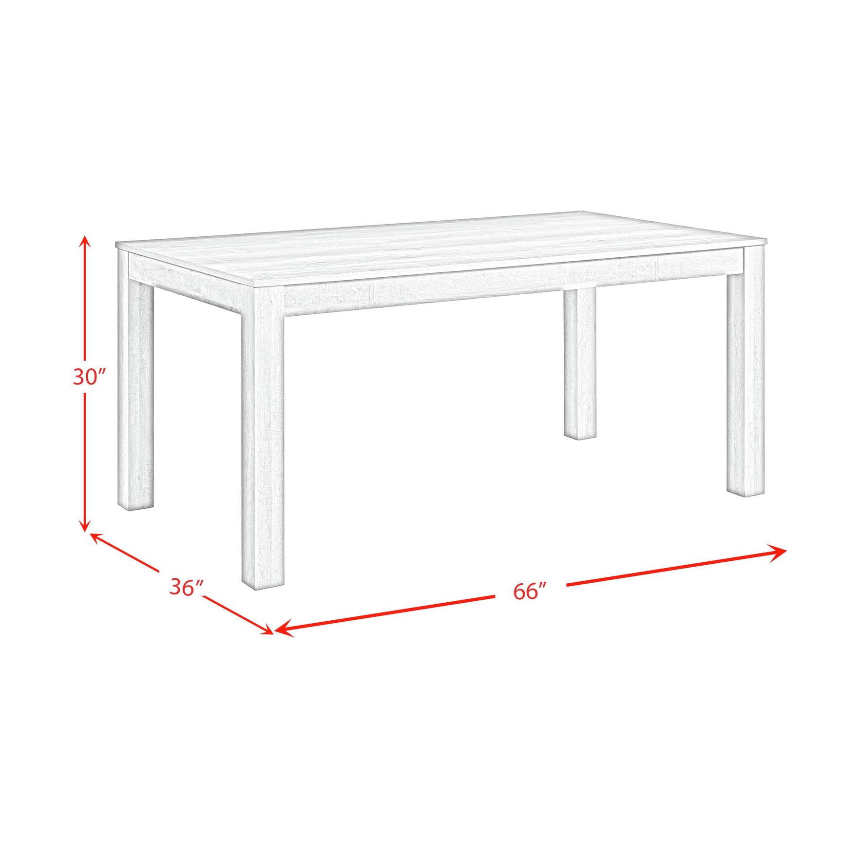 Eleanor Rectangular Dining Table in Brown - Tampa Furniture Outlet