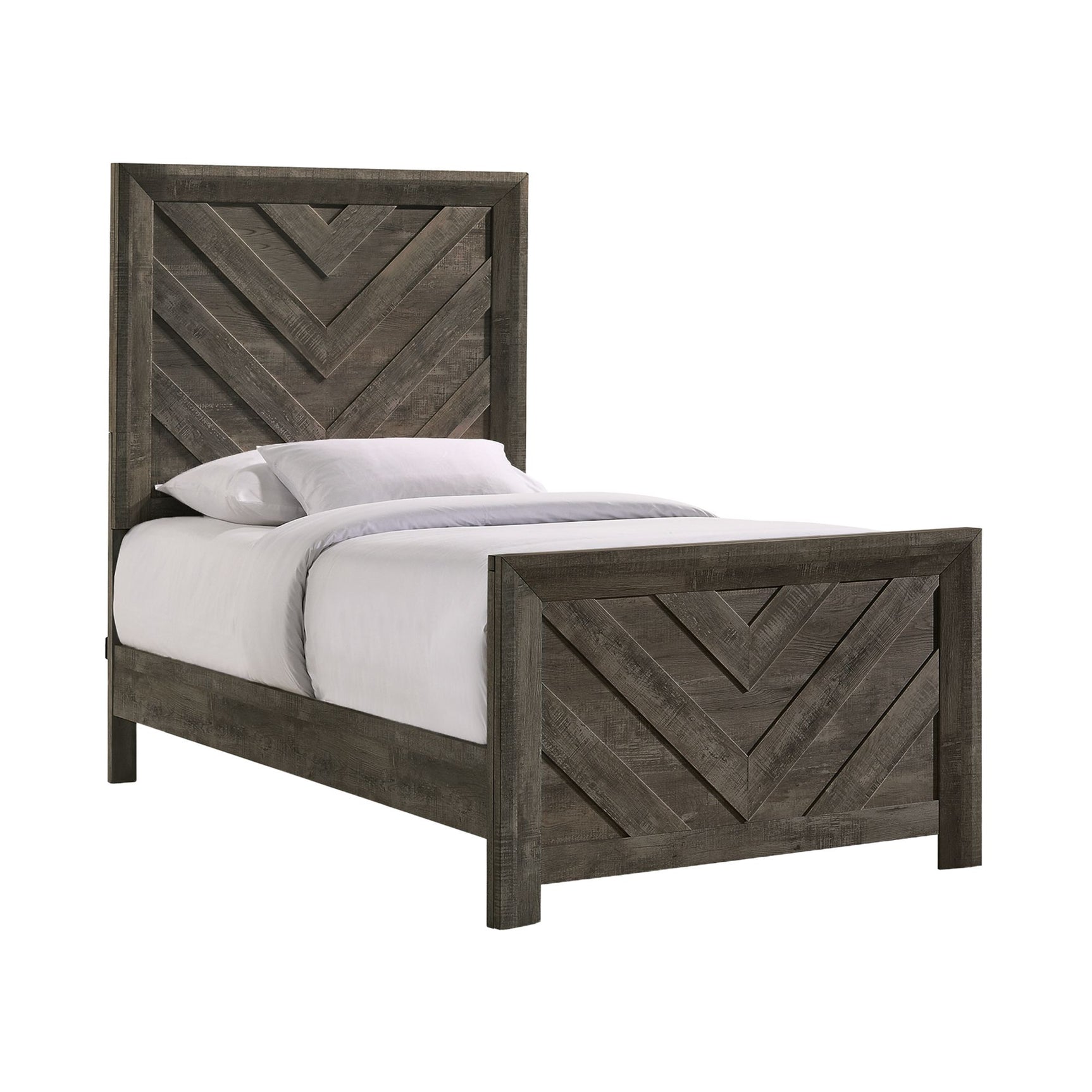 Eleanor Twin Bed in Mocha Grey - Tampa Furniture Outlet