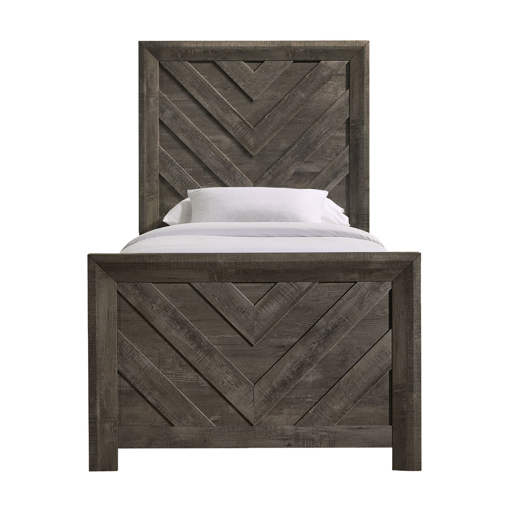 Eleanor Twin Bed in Mocha Grey - Tampa Furniture Outlet