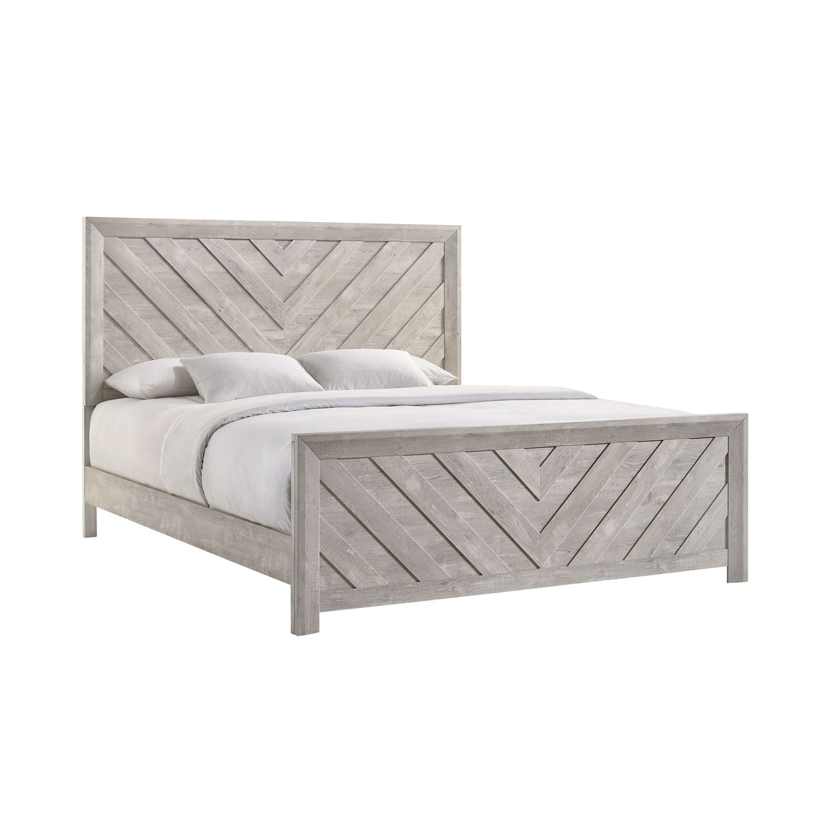 Ellen King Bed White