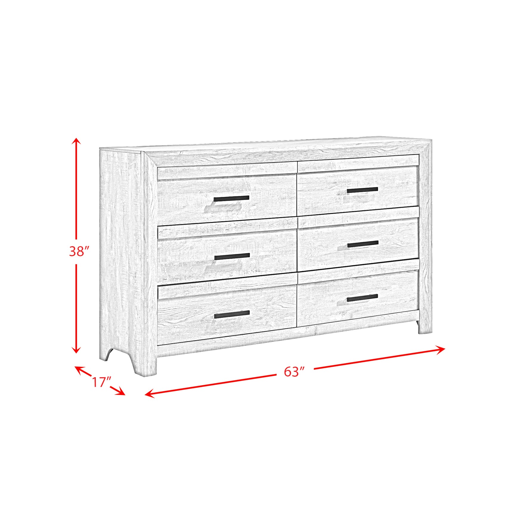 Ellen Dresser White - Tampa Furniture Outlet