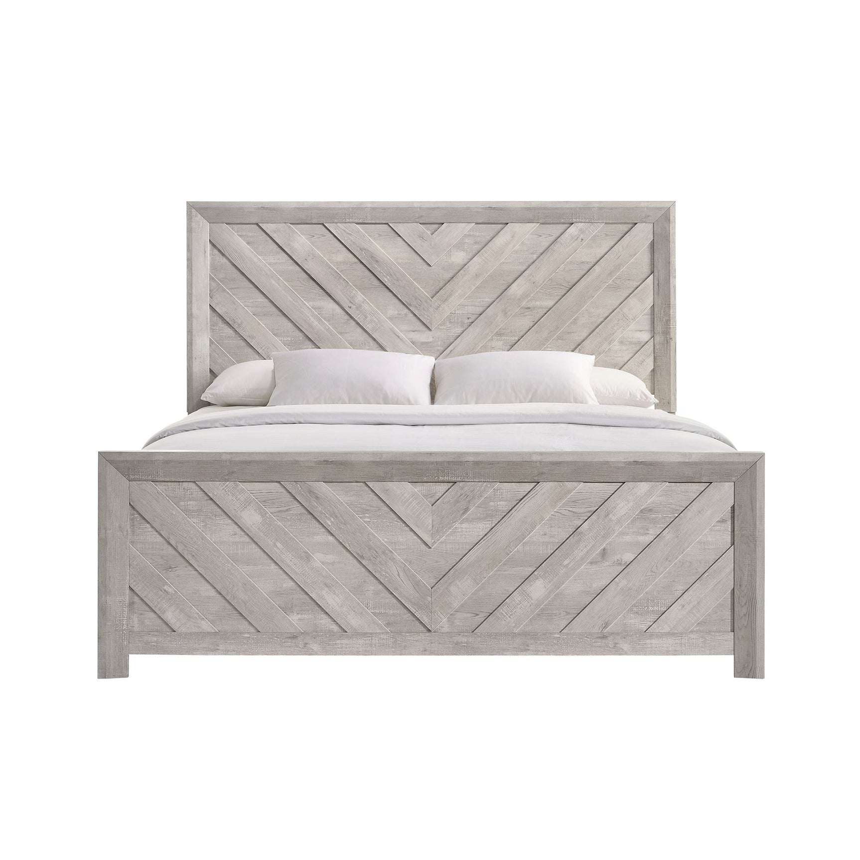 Ellen King Bed White - Tampa Furniture Outlet
