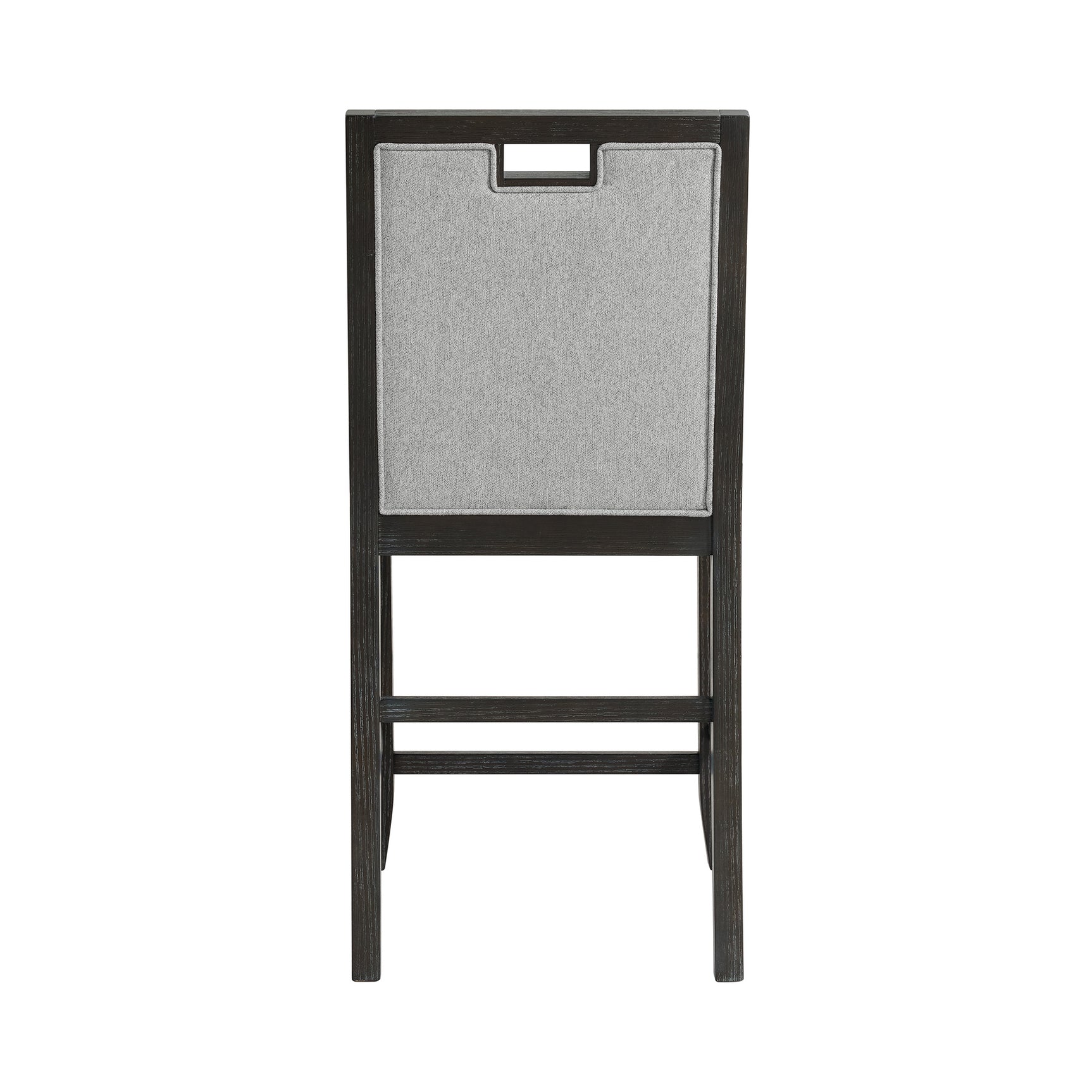 Elodie Counter Chair with Grey Fabric in Charcoal (2 Per Carton)