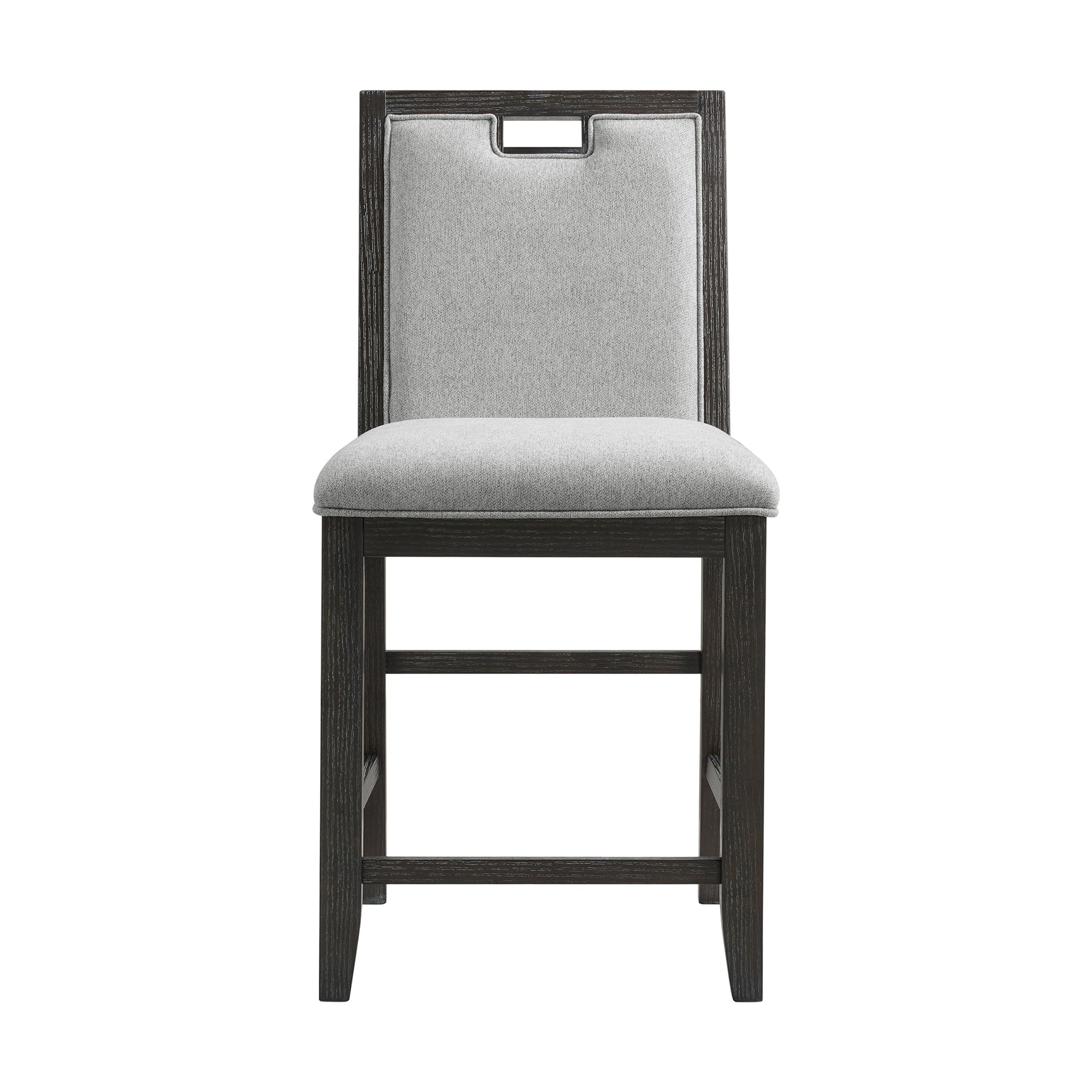 Elodie Counter Chair with Grey Fabric in Charcoal (2 Per Carton) - Tampa Furniture Outlet