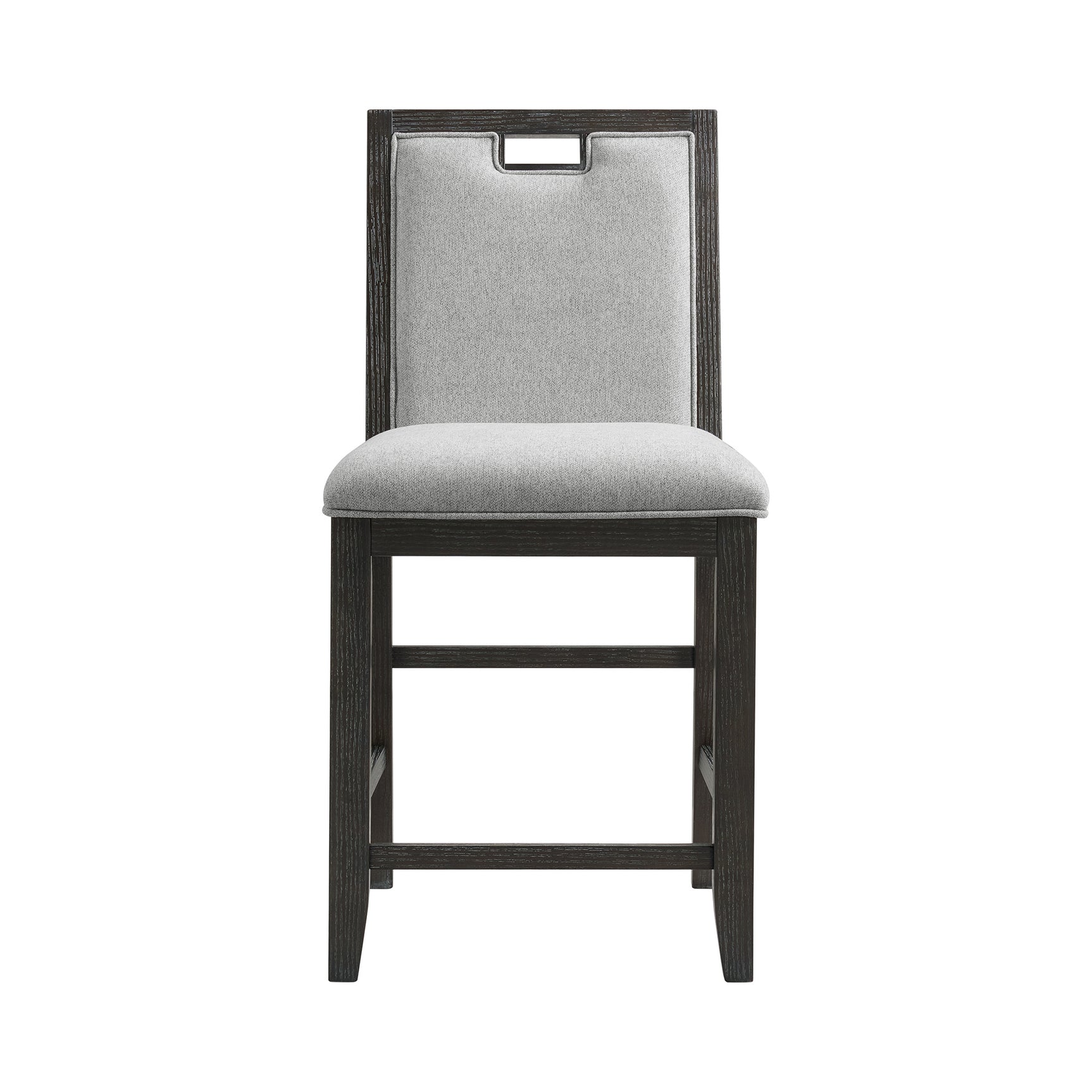 Elodie Counter Chair with Grey Fabric in Charcoal (2 Per Carton)
