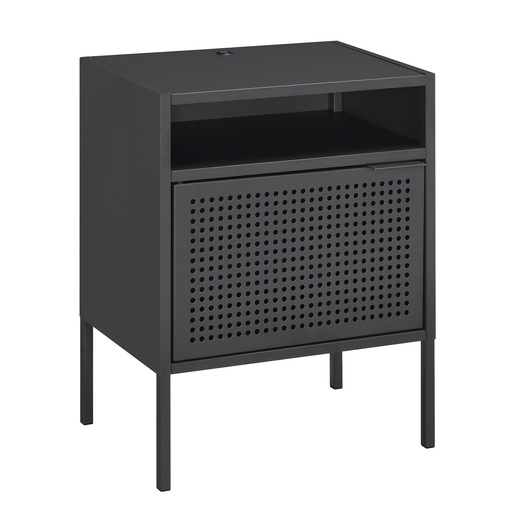 Ember Nightstand (C-1094) GREY NIGHTSTAND W/ USB - Tampa Furniture Outlet