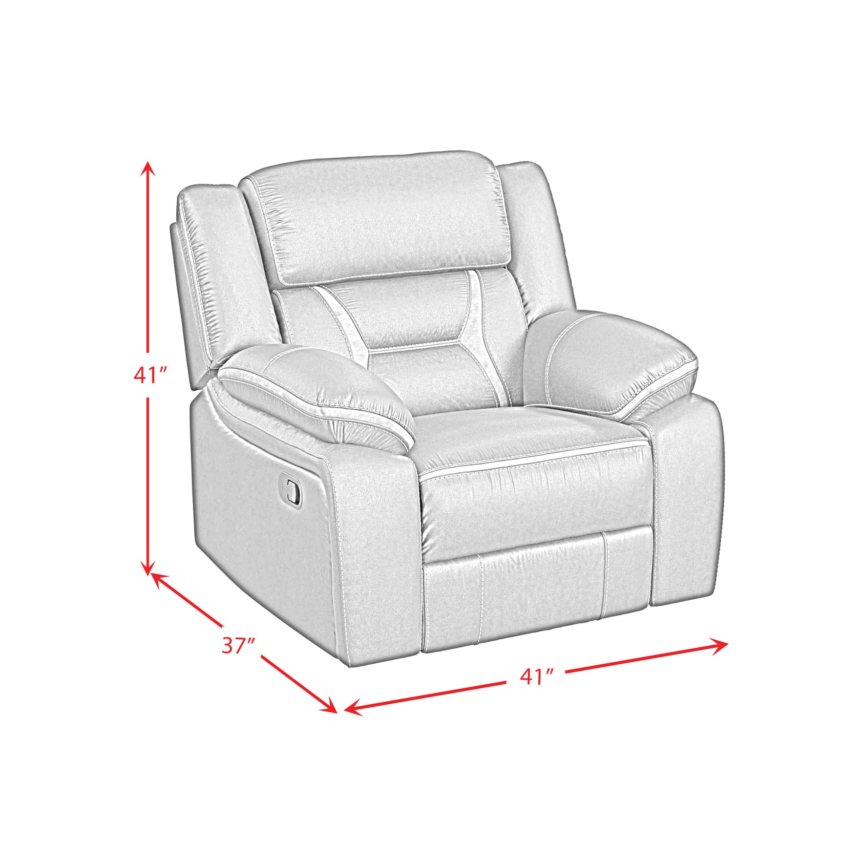 Engage Motion Recliner in Corral Grey - Tampa Furniture Outlet