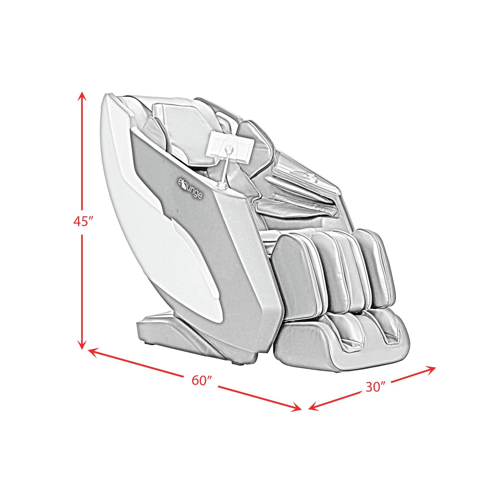 Enrich Massage Chair in Navy PU - Tampa Furniture Outlet