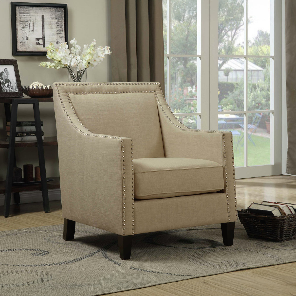 Erica 497 Chair W/Chrome Nails Heirloom Natural (ISTA 3) – SKU UER082100CA | Elements