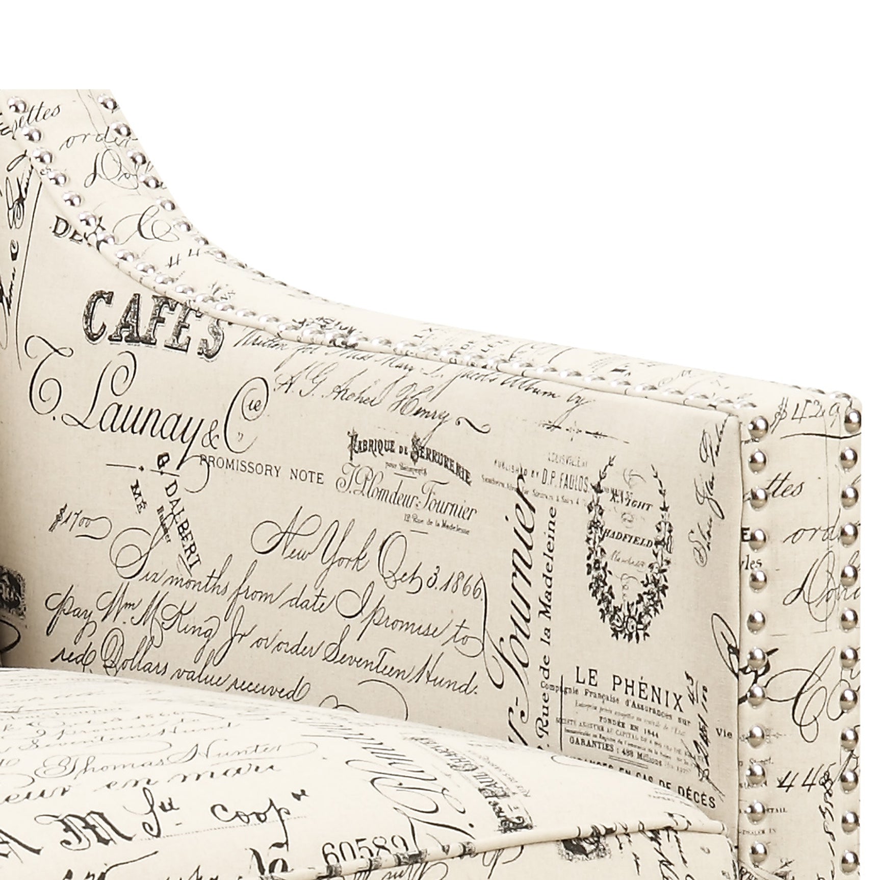 Erica 497 Chair W/Chrome Nails French Script (ISTA 3) - Tampa Furniture Outlet