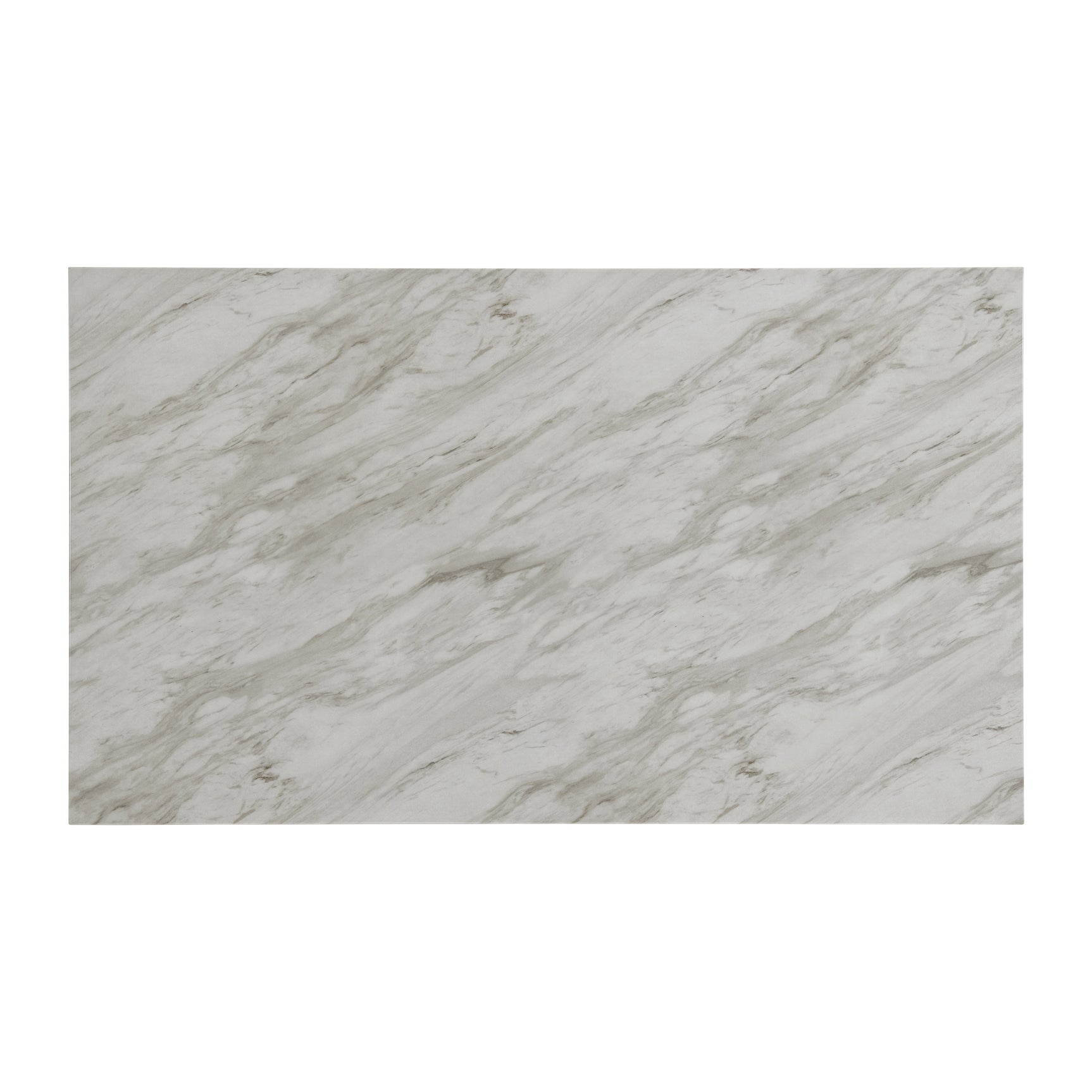 Everdeen Dining Table w/ White Faux Marble Top in Charcoal - Tampa Furniture Outlet