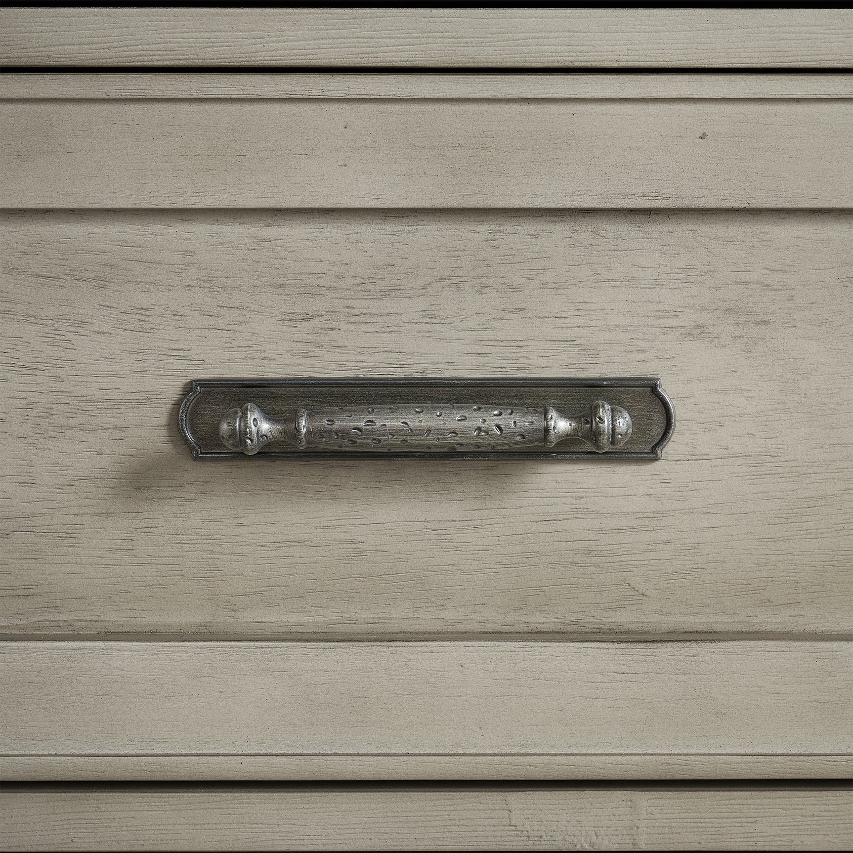 Farmington 5-Drawer Chest in Medium Brown and Washed Stone