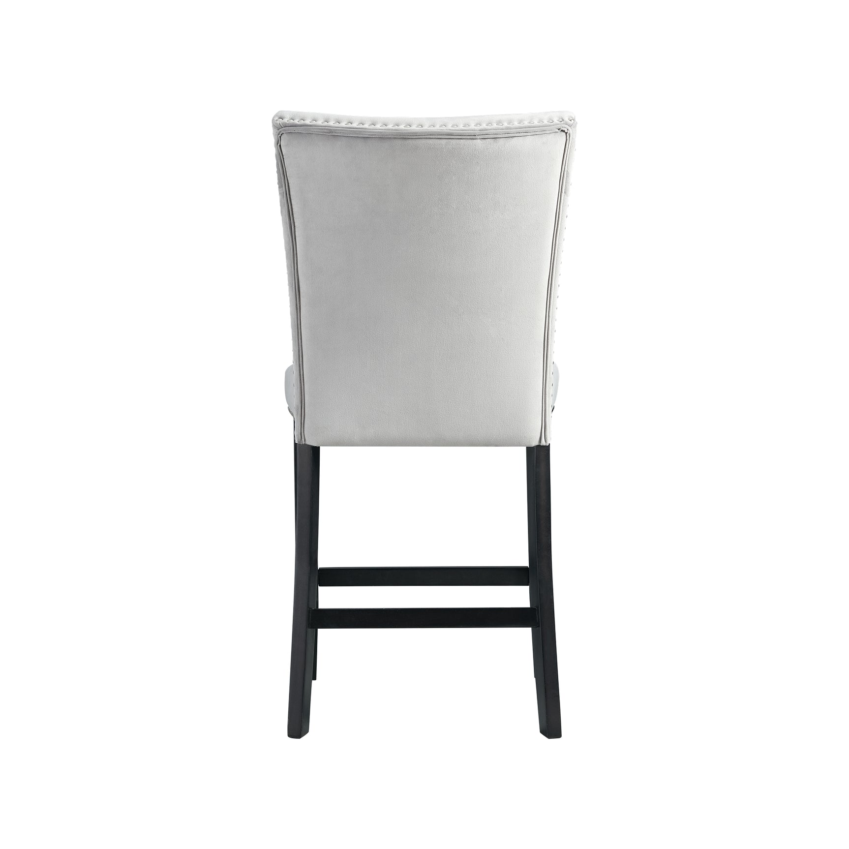 Francesca Counter Dining Gray Counter Velvet Side Chair (2 Per Pack) - Tampa Furniture Outlet