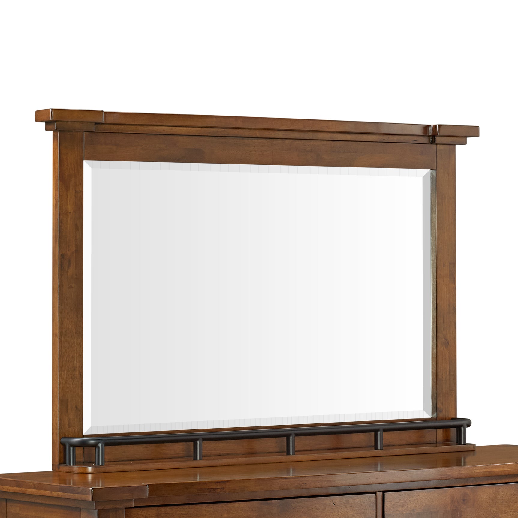 Gage Dresser & Mirror Set in Chestnut - Tampa Furniture Outlet