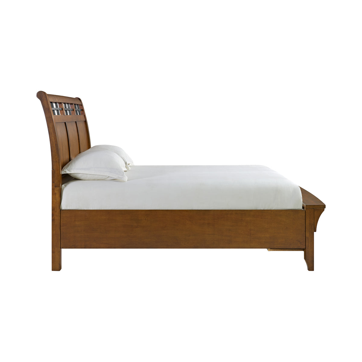 Gage King Sleigh Storage Bed in Chestnut