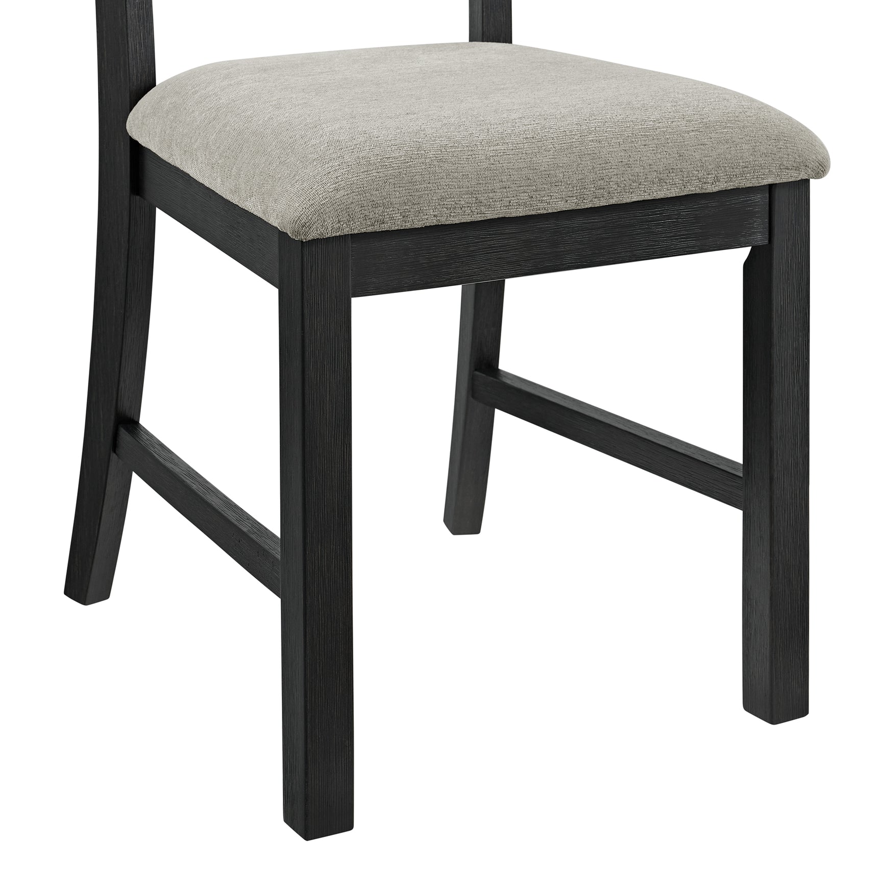 Garcia 6PC Dining Set with Table, 4 Chairs, and Bench in Black - Tampa Furniture Outlet