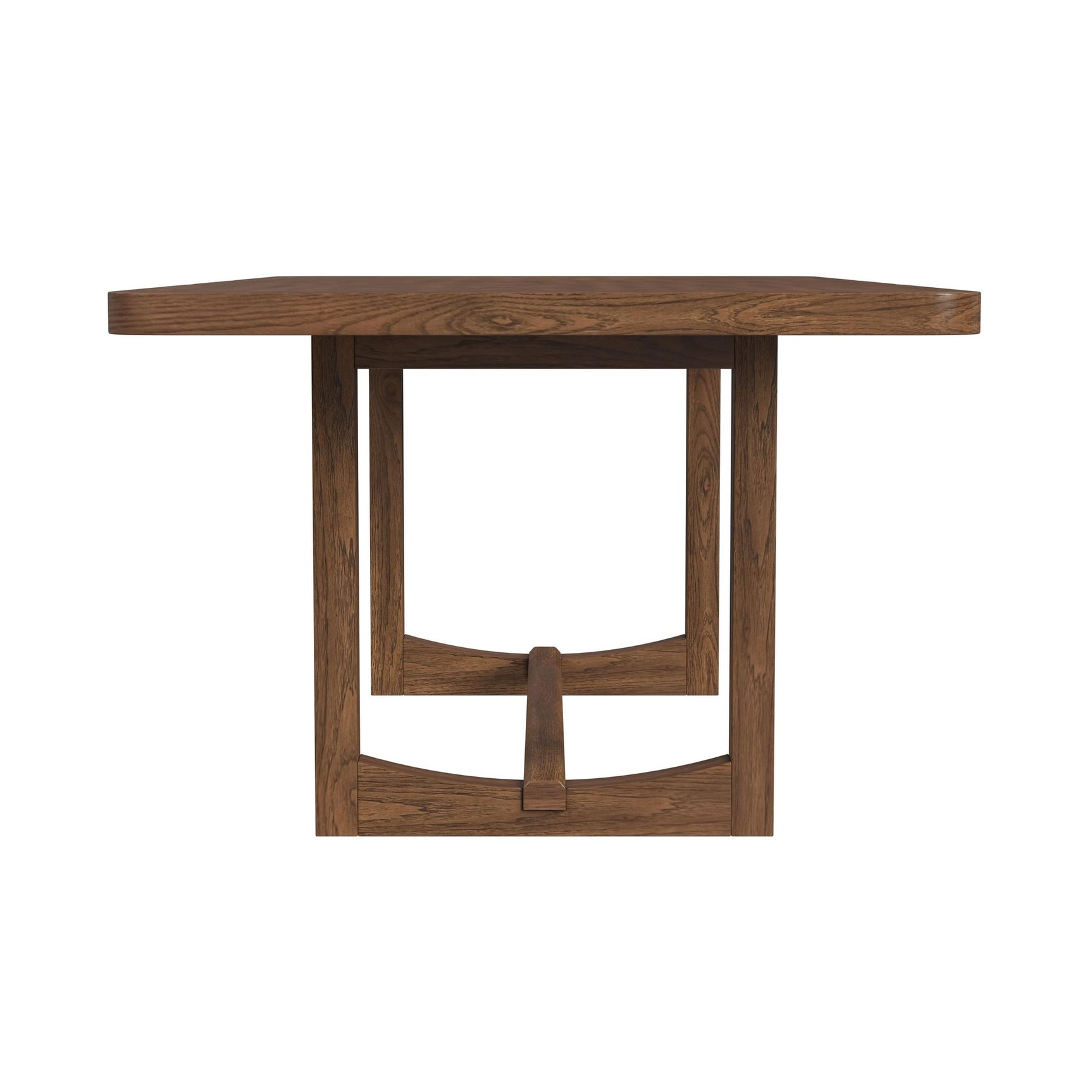 Glinda Dining Table with 18" Leaf in Brown