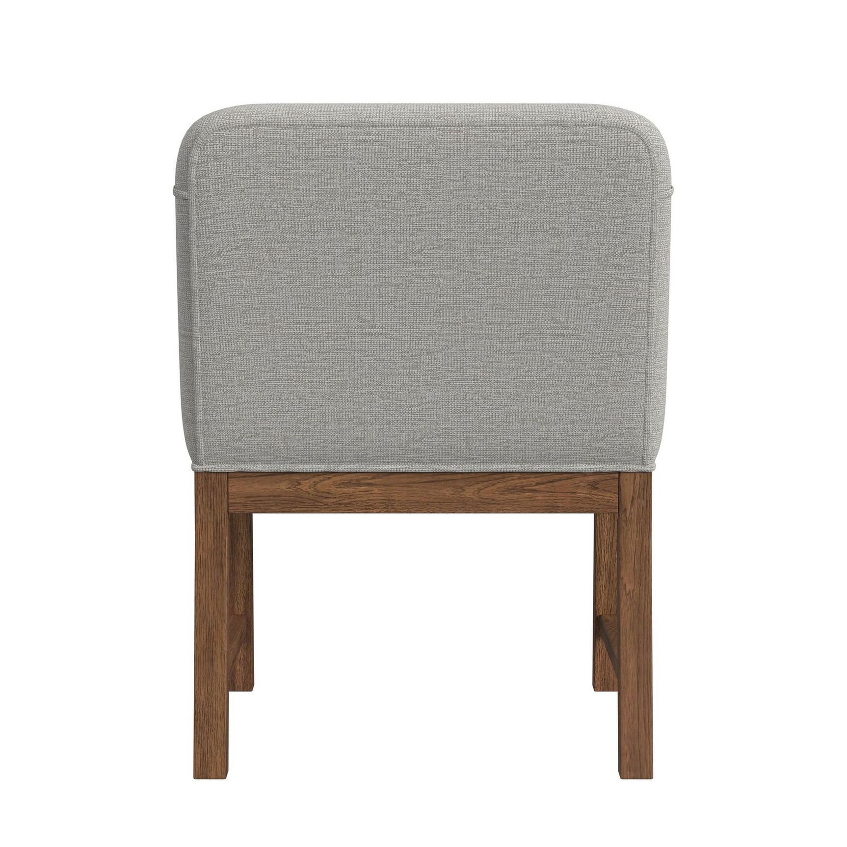 Glinda UPH Dining Chair with Light Grey Fabric in Brown (2 Per Carton)