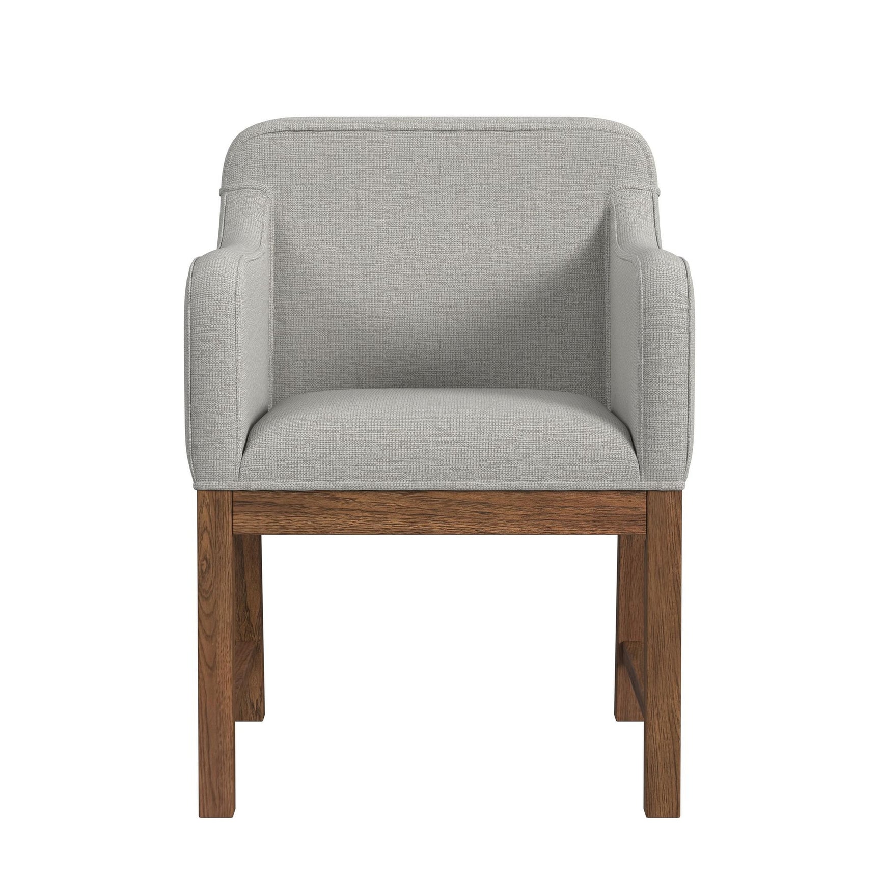 Glinda UPH Dining Chair with Light Grey Fabric in Brown (2 Per Carton)