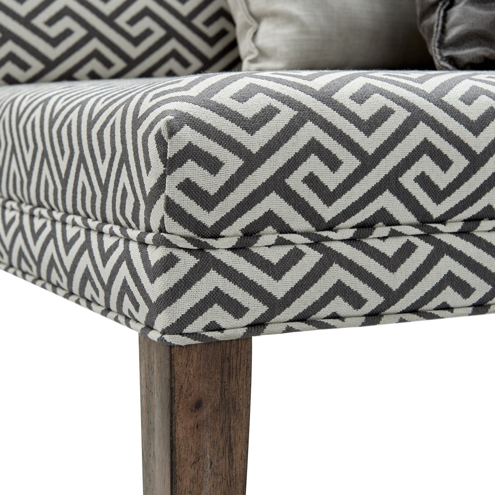 Gramercy Dining Three Seat Sofa w/Seven Pillows - Tampa Furniture Outlet