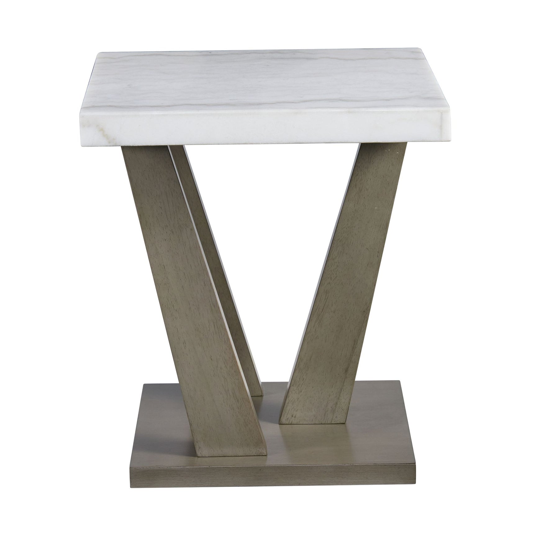 Greta Square End Table in grey - Tampa Furniture Outlet