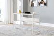 Tampa Furniture Outlet - Ashley Furniture - Deznee Office Desk - Home Office Desk / White - H162-14