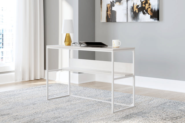 Tampa Furniture Outlet - Ashley Furniture - Deznee Office Desk - Home Office Desk / White - H162-14