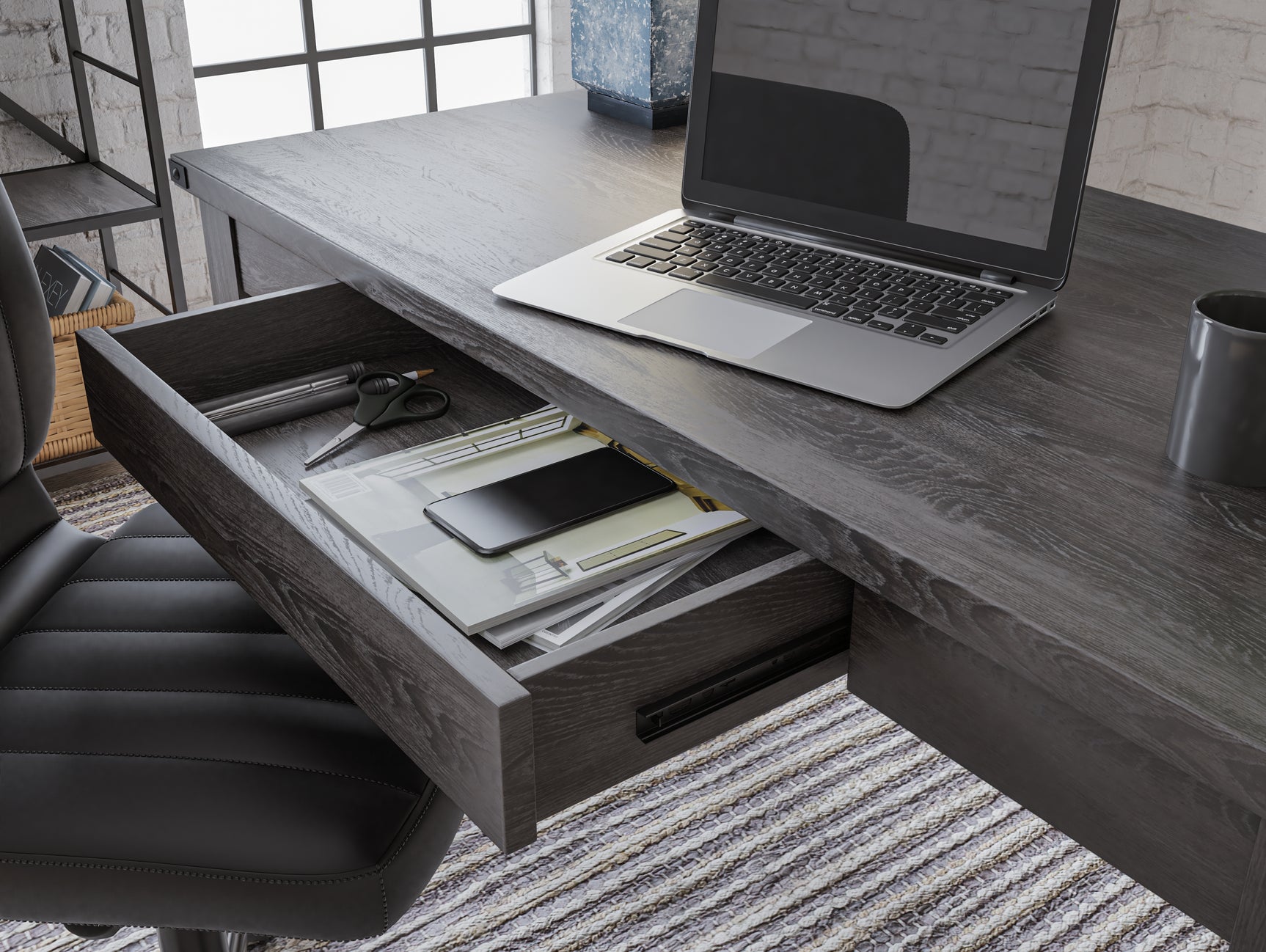 Freedan Office Desk - Tampa Furniture Outlet