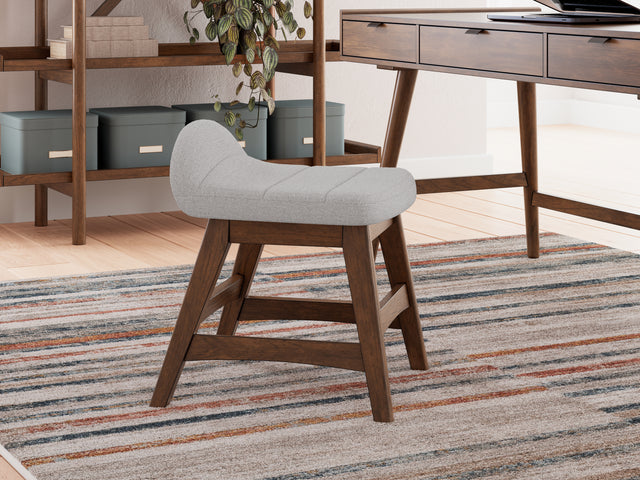 Tampa Furniture Outlet - Ashley Furniture - Lyncott Desk Chair - Home Office Desk Chair (1/CN) / Light Gray/Brown - H615-01
