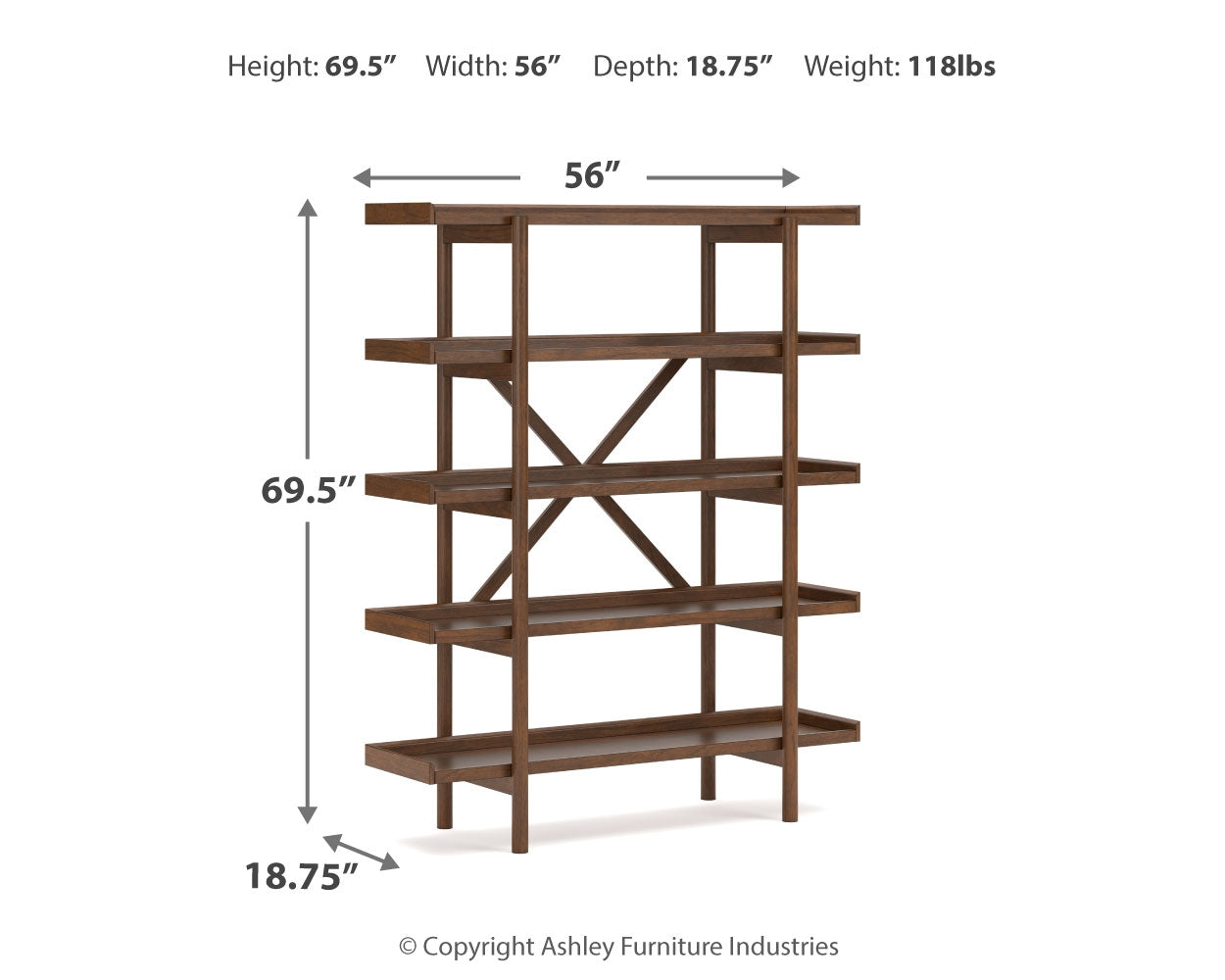 Lyncott Bookcase - Tampa Furniture Outlet