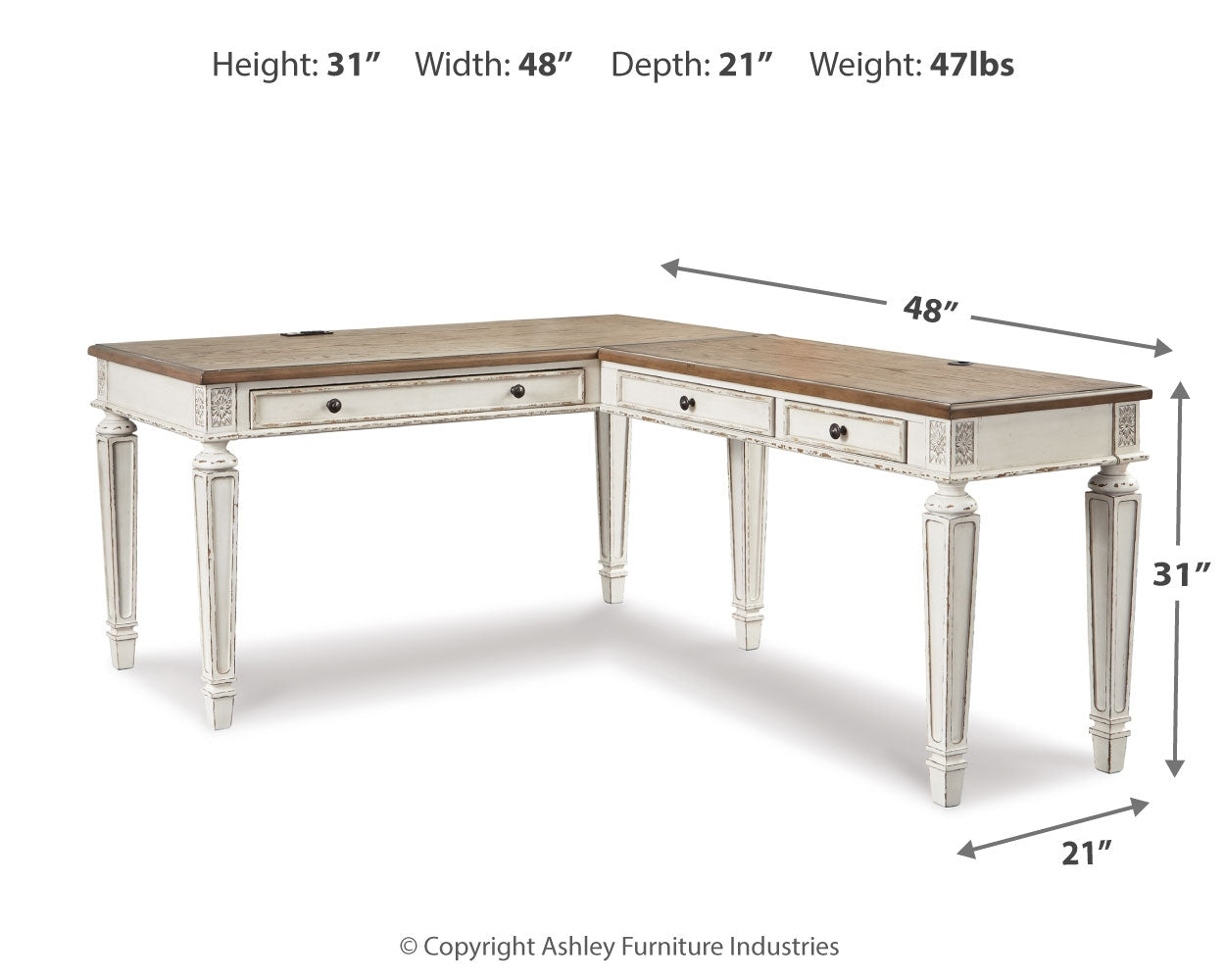 Realyn Office Desk - Tampa Furniture Outlet