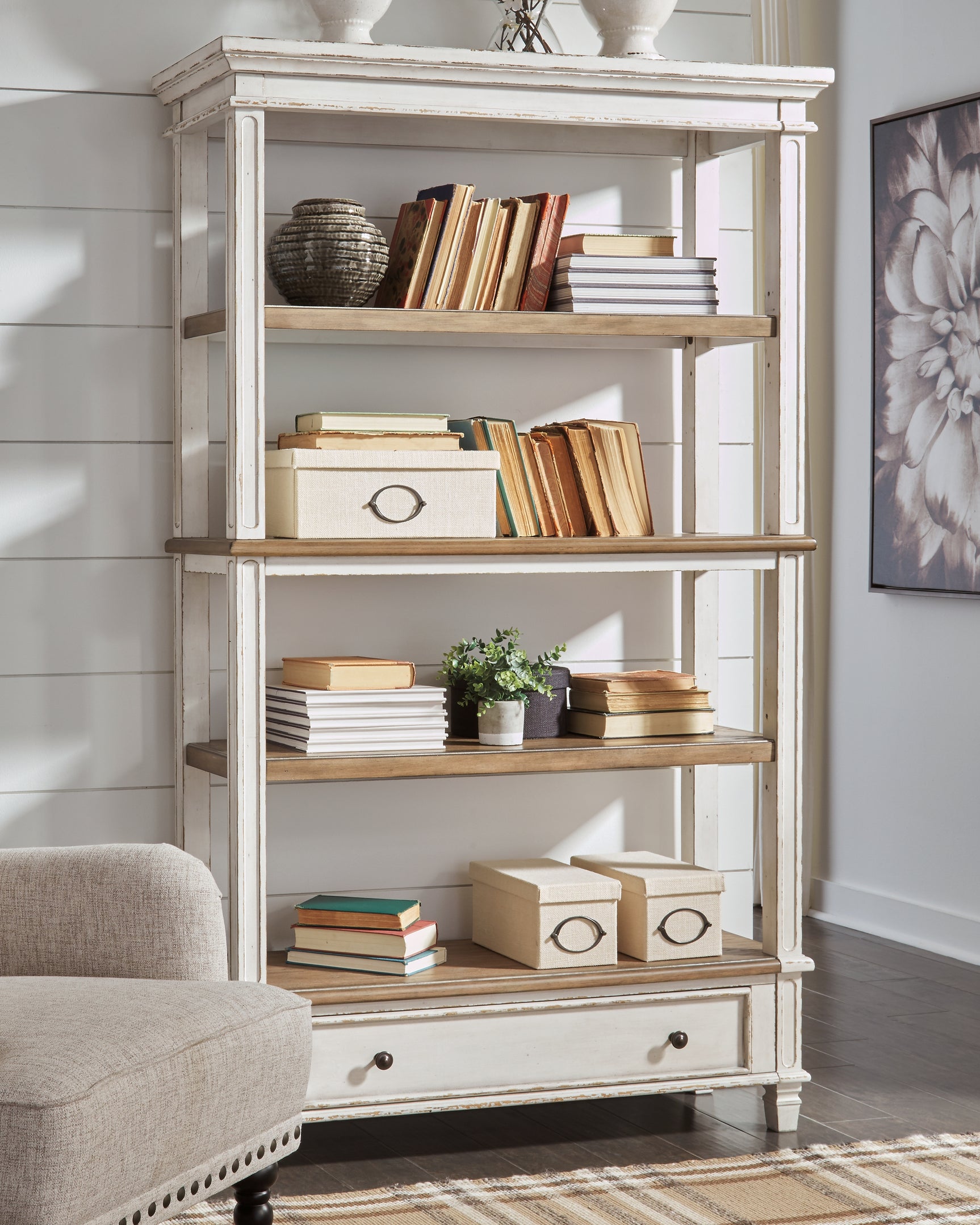 Realyn Bookcase - Tampa Furniture Outlet