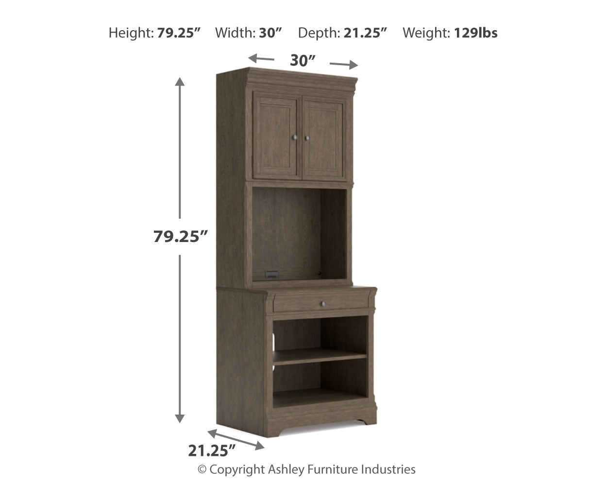 Janismore Bookcase - Tampa Furniture Outlet