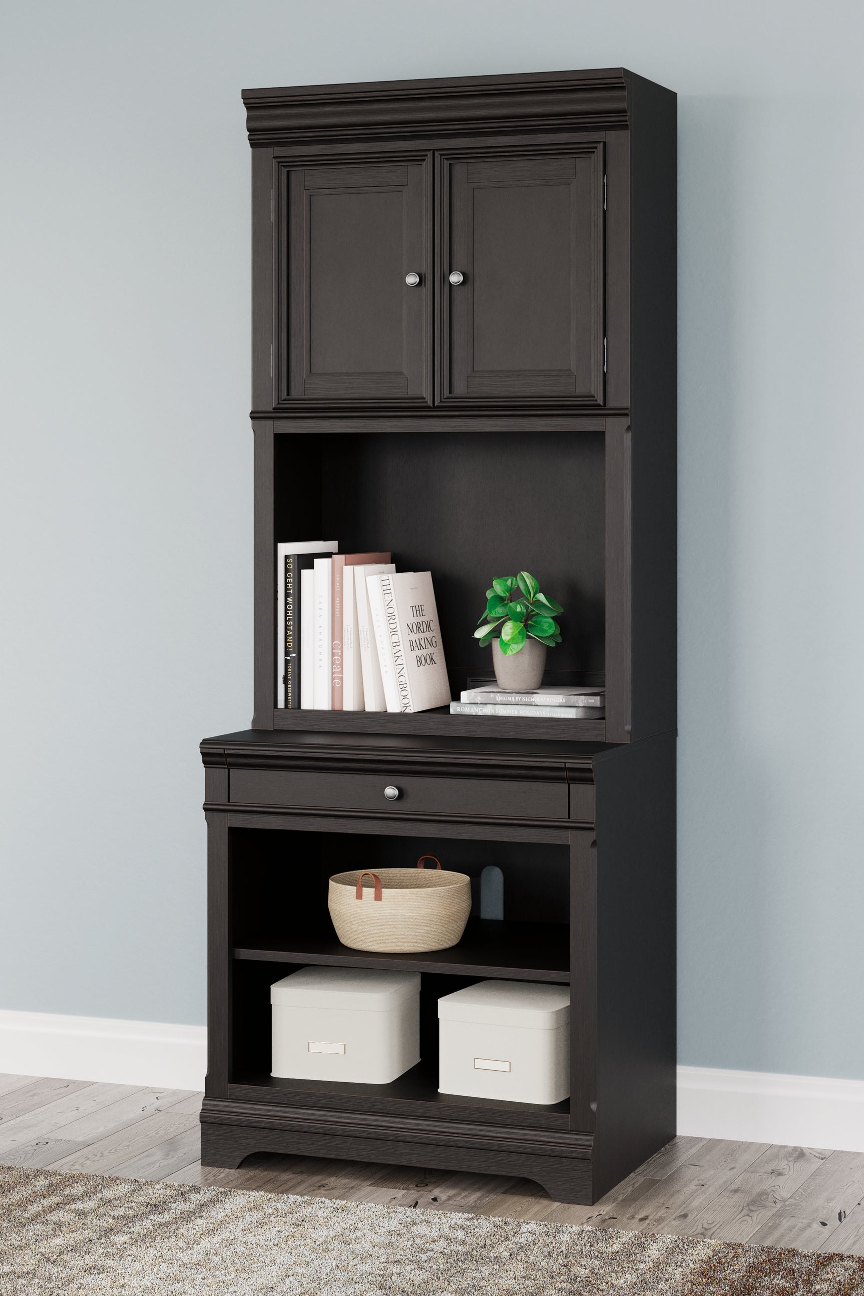 Tampa Furniture Outlet - Ashley Furniture - Beckincreek Bookcase - Bookcase / Black - H778H7