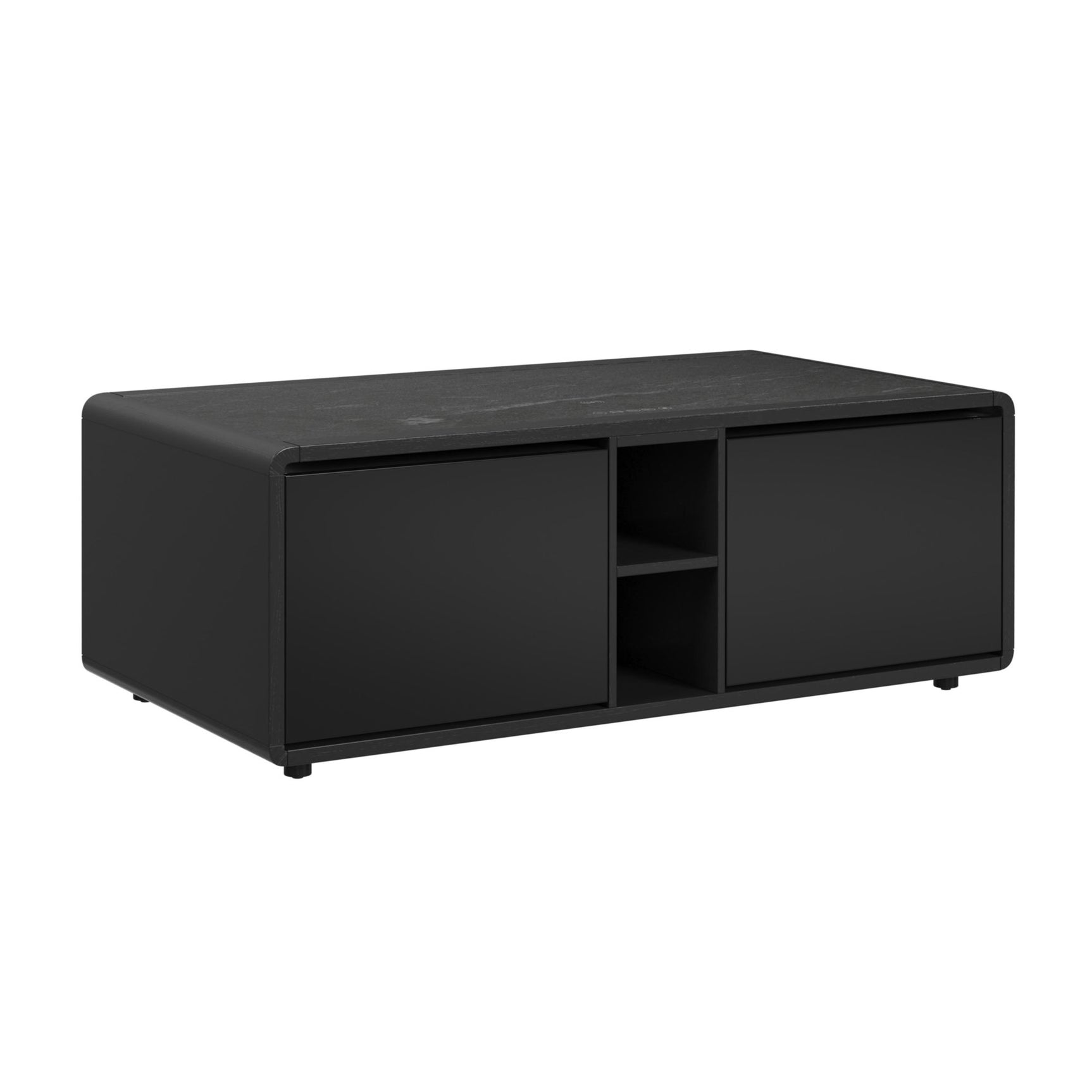 Halo Smart Coffee Table with Cooler and Speaker in Black - Tampa Furniture Outlet