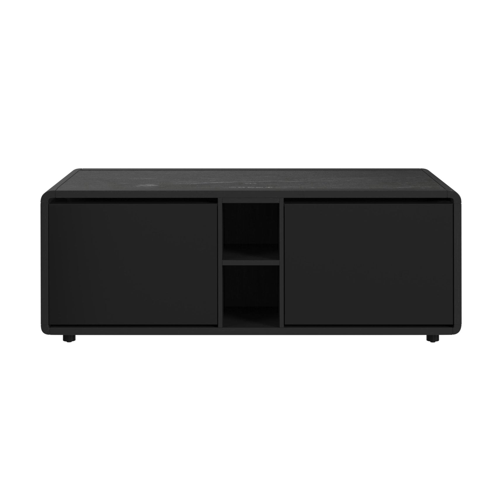 Halo Smart Coffee Table with Cooler and Speaker in Black - Tampa Furniture Outlet