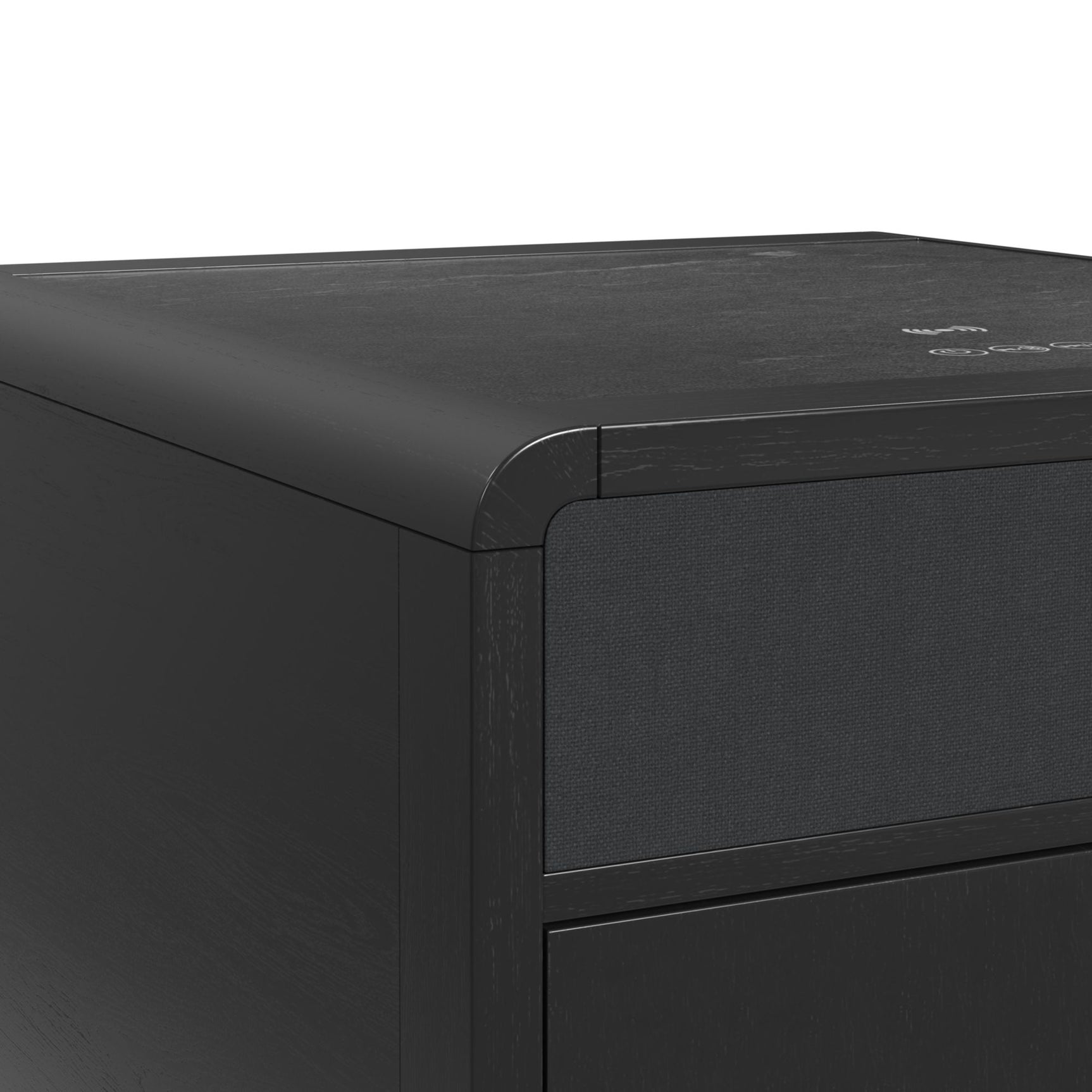 Halo Square Smart End table in Black
