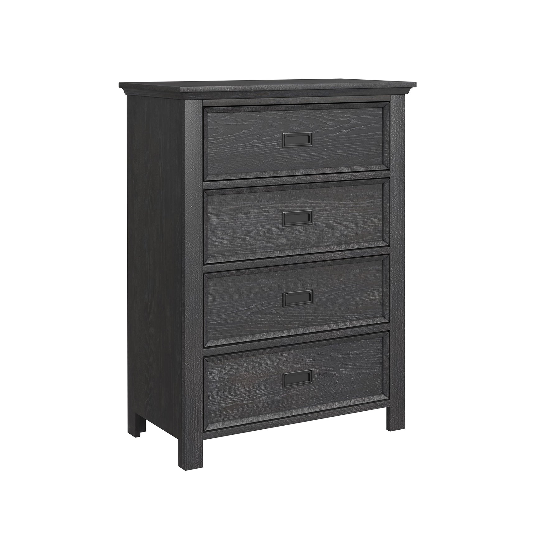 Hampton Kids 4-Drawer Chest in Charcoal - Tampa Furniture Outlet